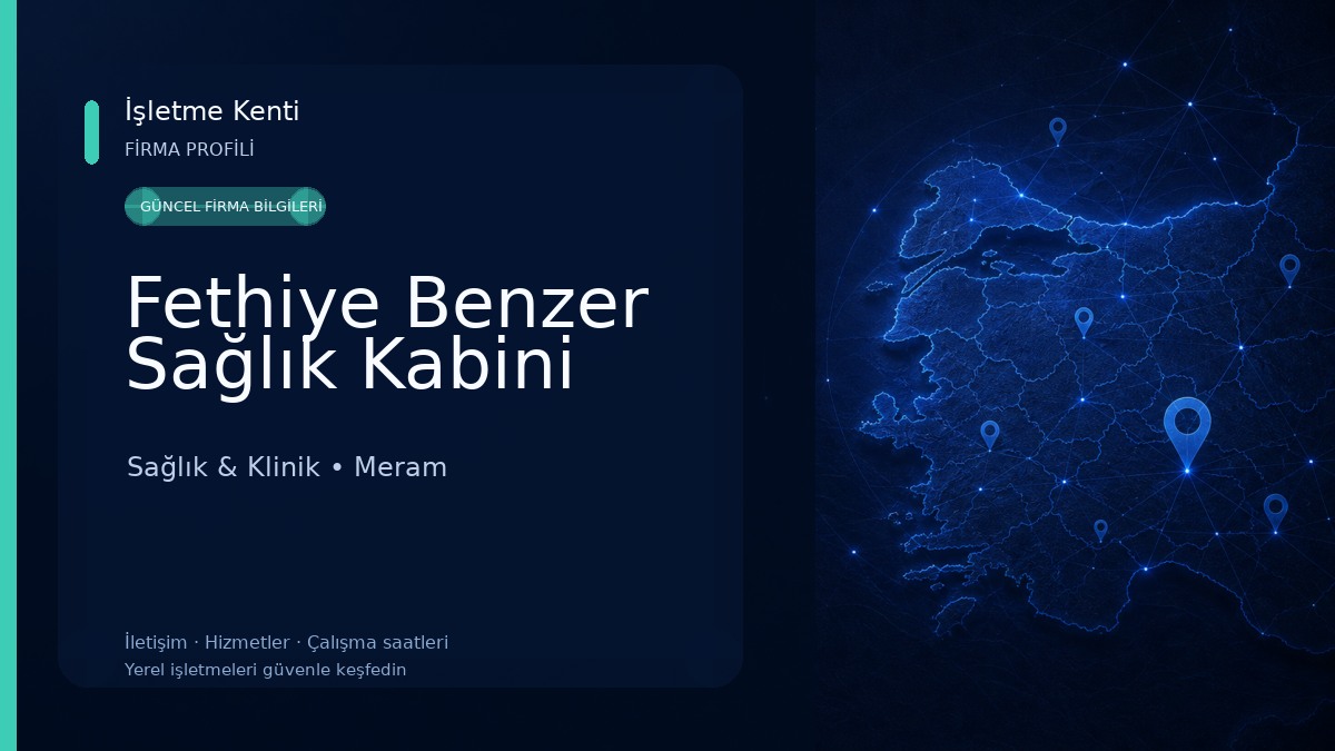 Fethiye Benzer Sağlık Kabini Sağlık & Klinik