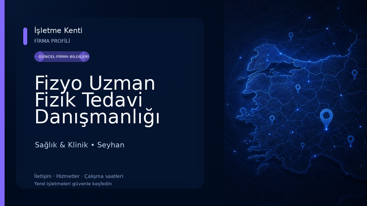 Fizyo Uzman Fizik Tedavi Danışmanlığı Atatürk Caddesi Şubesi Sağlık & Klinik