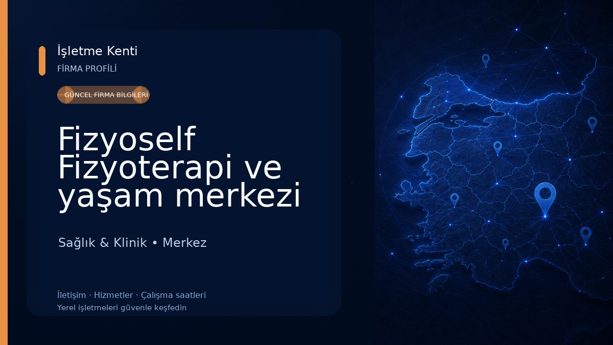 Fizyoself Fizyoterapi ve yaşam merkezi Sağlık & Klinik