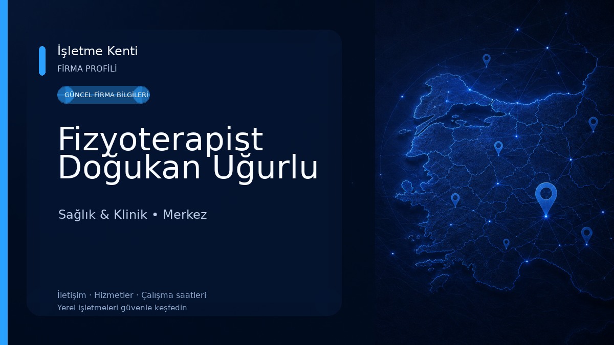 Fizyoterapist Doğukan Uğurlu 