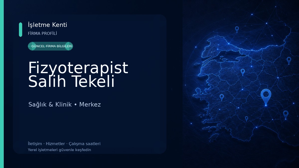 Fizyoterapist Salih Tekeli