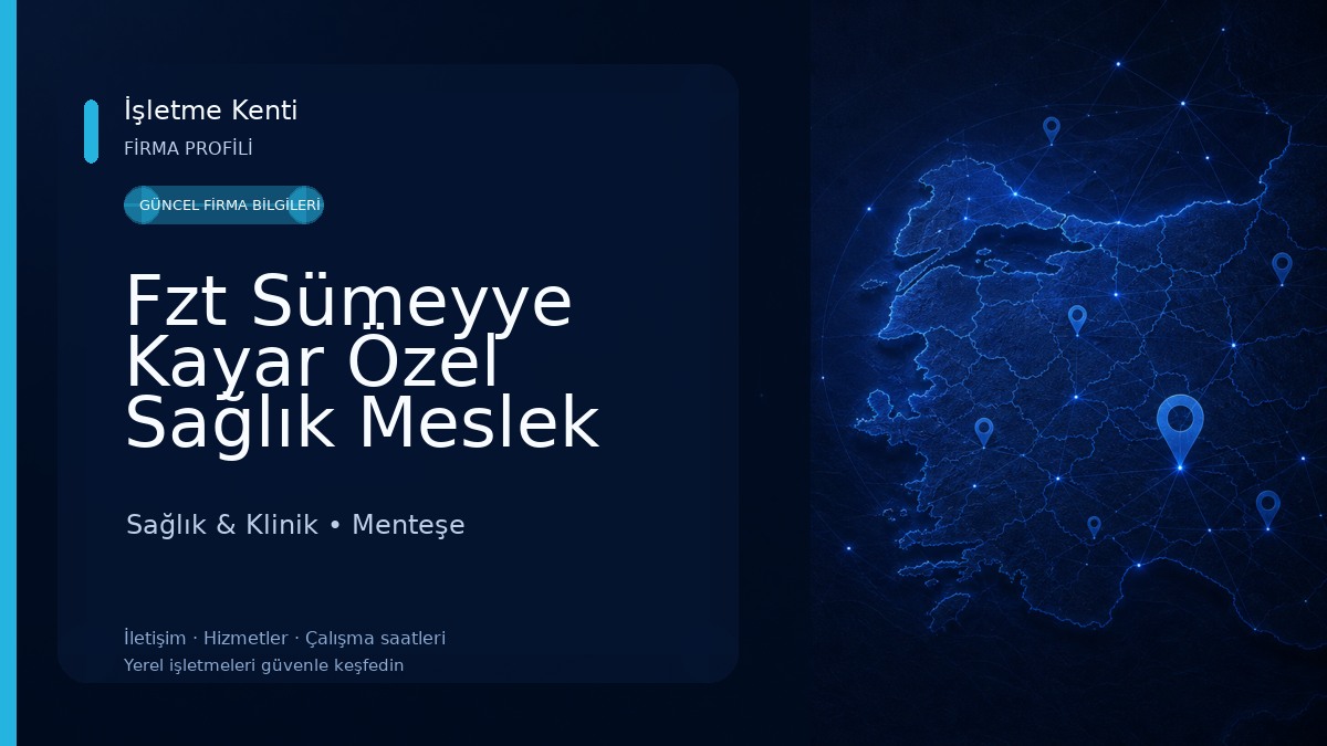 Fzt Sümeyye Kayar Özel Sağlık Meslek Hizmet Birimi 