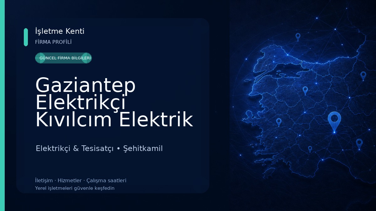 Gaziantep Elektrikçi Kıvılcım Elektrik Elektrikçi & Tesisatçı