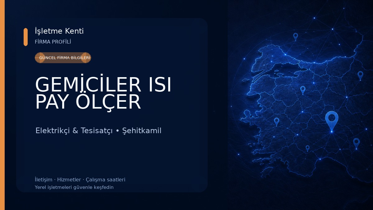 GEMİCİLER ISI PAY ÖLÇER Elektrikçi & Tesisatçı