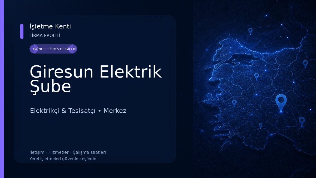 Giresun Elektrik Şube 