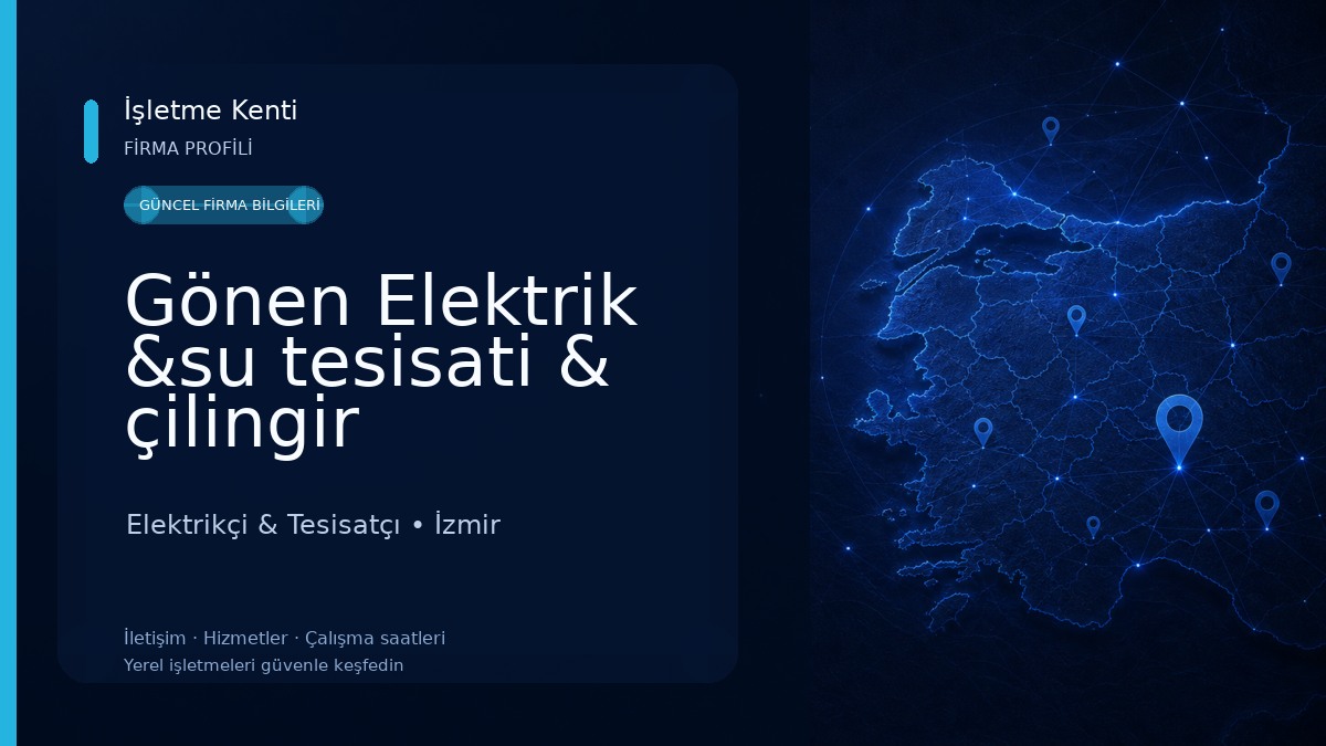 Gönen Elektrik &su tesisati & çilingir hizmetleri Elektrikçi & Tesisatçı