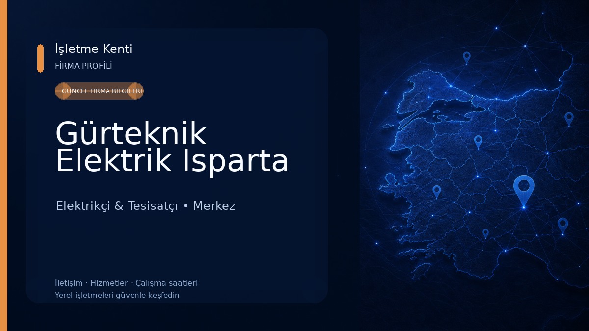 Gürteknik Elektrik Isparta Elektrikçi & Tesisatçı