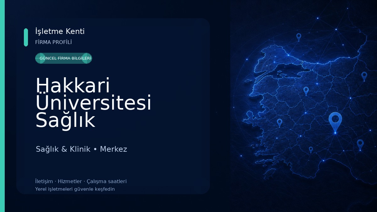 Hakkari Üniversitesi Sağlık Hizmetleri Meslek Yüksekokulu Sağlık & Klinik
