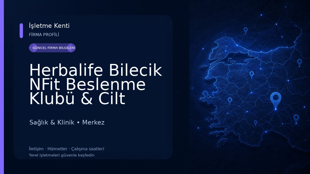 Herbalife Bilecik NFit Beslenme Klubü & Cilt Bakım Merkezi