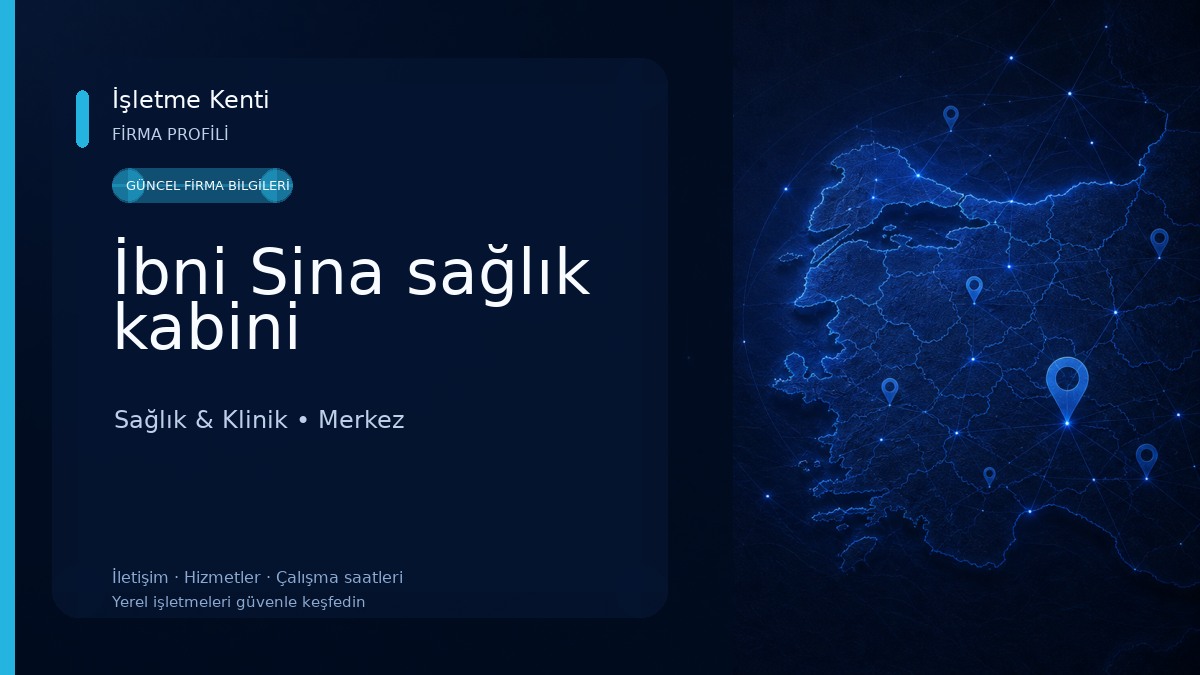 İbni Sina sağlık kabini Sağlık & Klinik