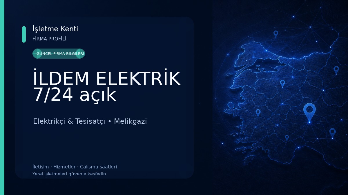 İLDEM ELEKTRİK 7/24 açık Elektrikçi & Tesisatçı