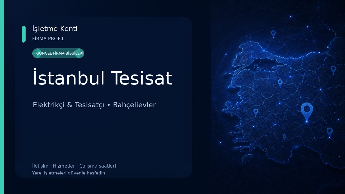 İstanbul Tesisat Elektrikçi & Tesisatçı