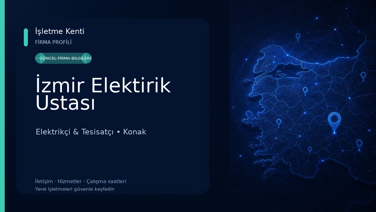 İzmir Elektirik Ustası Elektrikçi & Tesisatçı