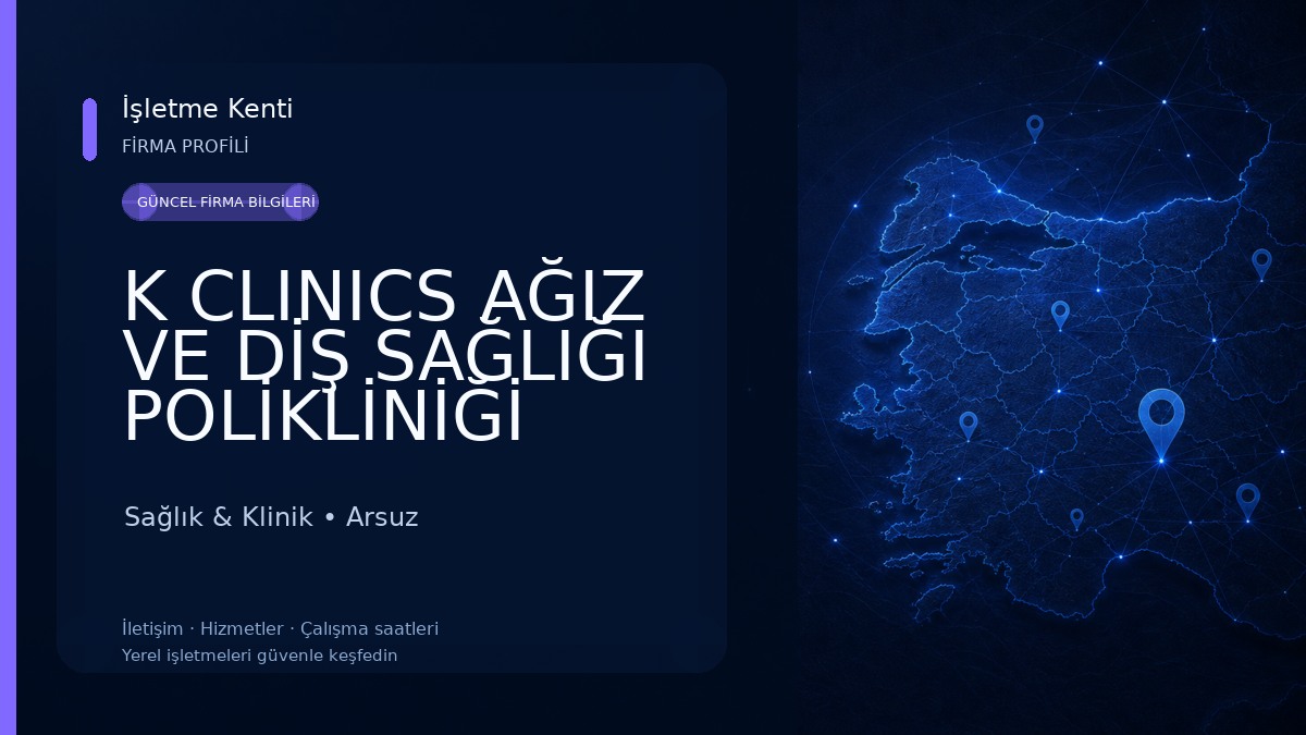 K CLINICS AĞIZ VE DİŞ SAĞLIĞI POLİKLİNİĞİ Sağlık & Klinik