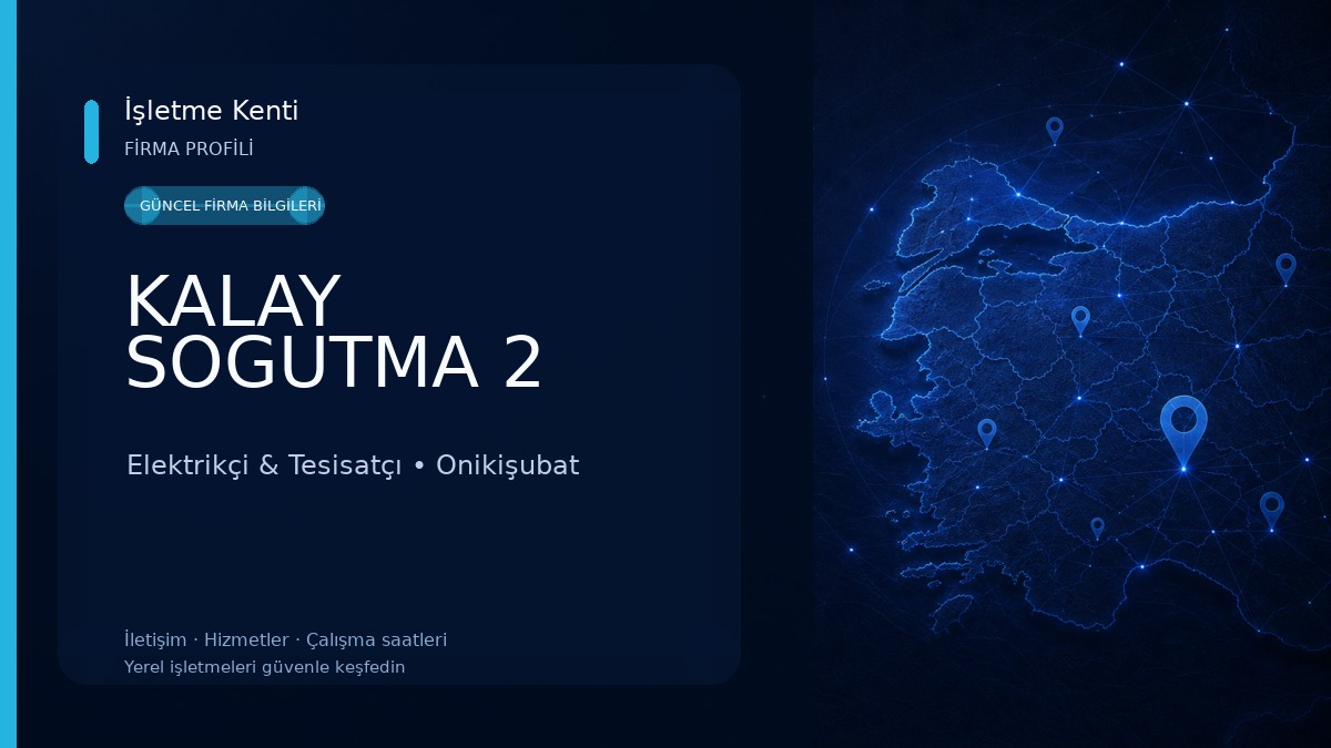 KALAY SOGUTMA 2 Elektrikçi & Tesisatçı