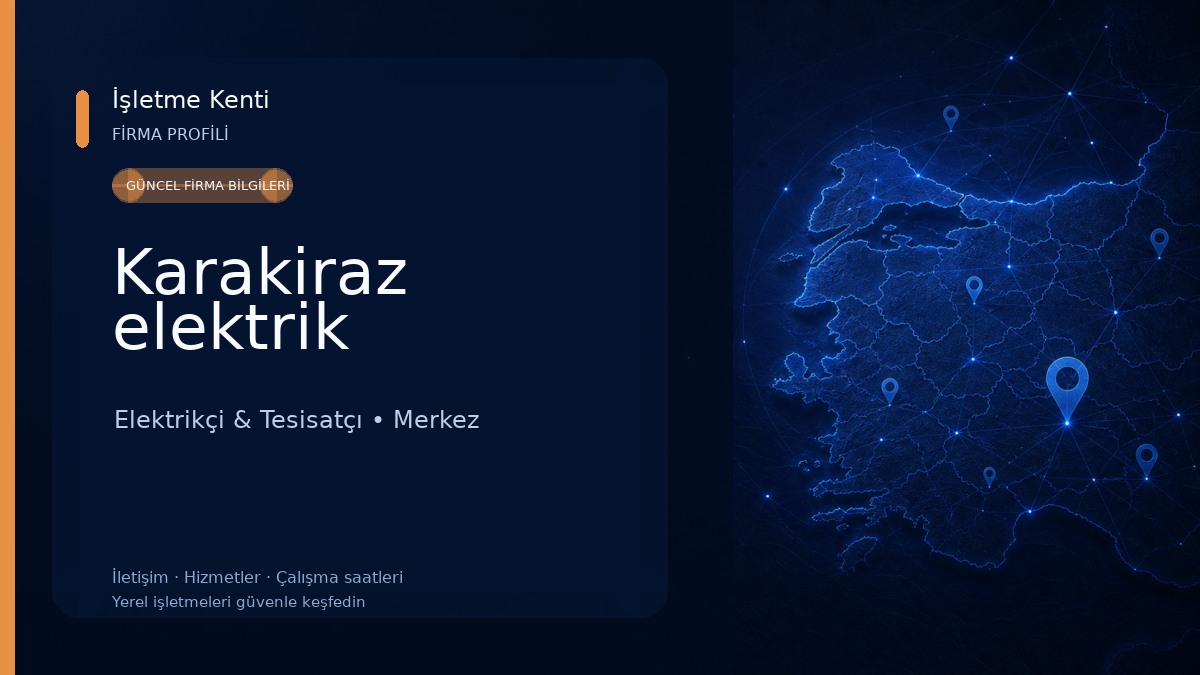 Karakiraz elektrik Elektrikçi & Tesisatçı