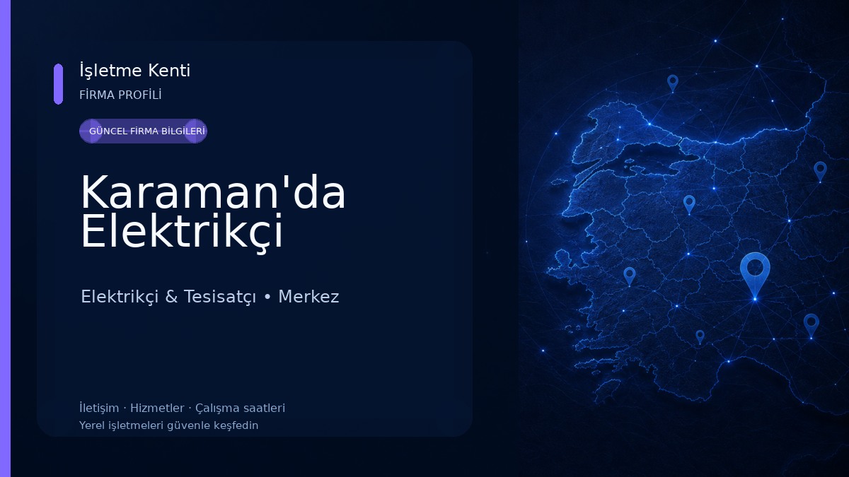 Karaman'da Elektrikçi Elektrikçi & Tesisatçı