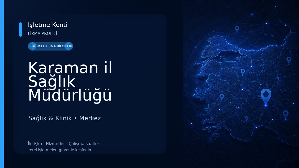Karaman il Sağlık Müdürlüğü