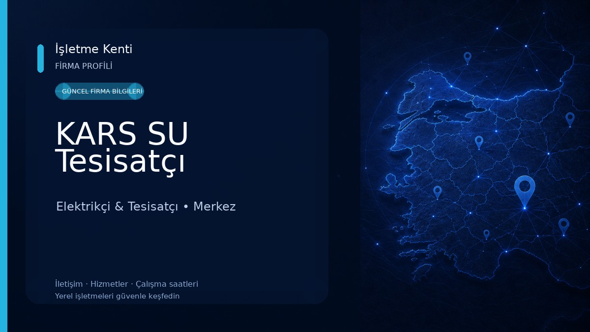 KARS SU Tesisatçı Elektrikçi & Tesisatçı