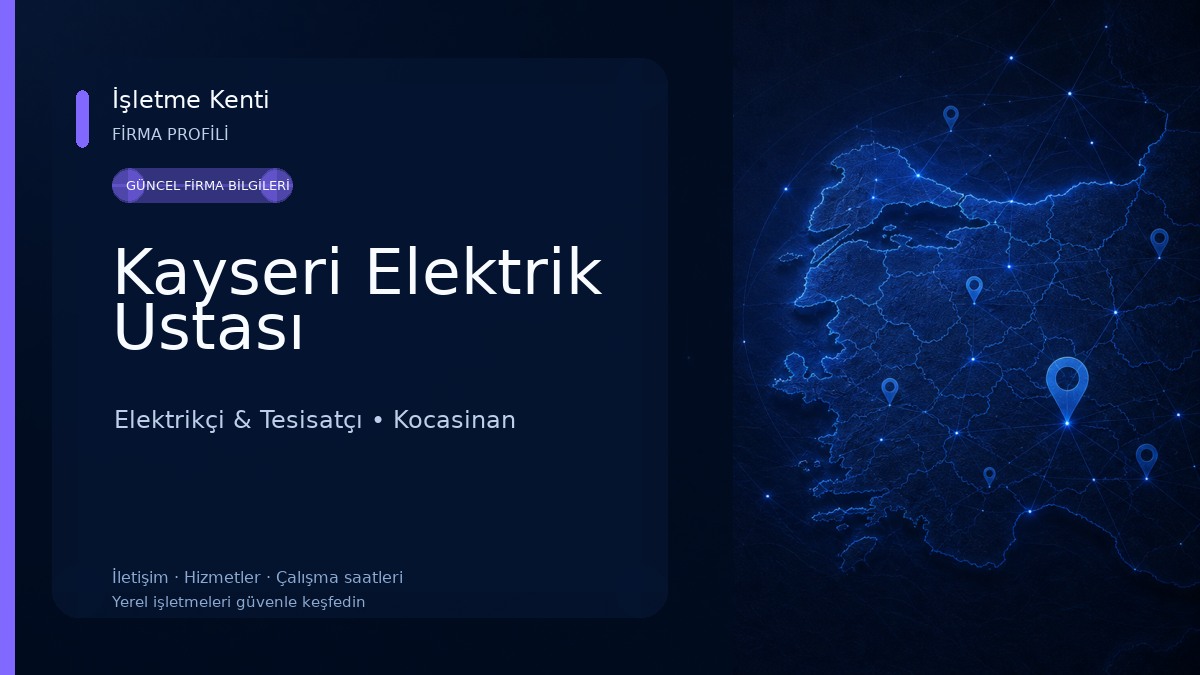 Kayseri Elektrik Ustası Elektrikçi & Tesisatçı