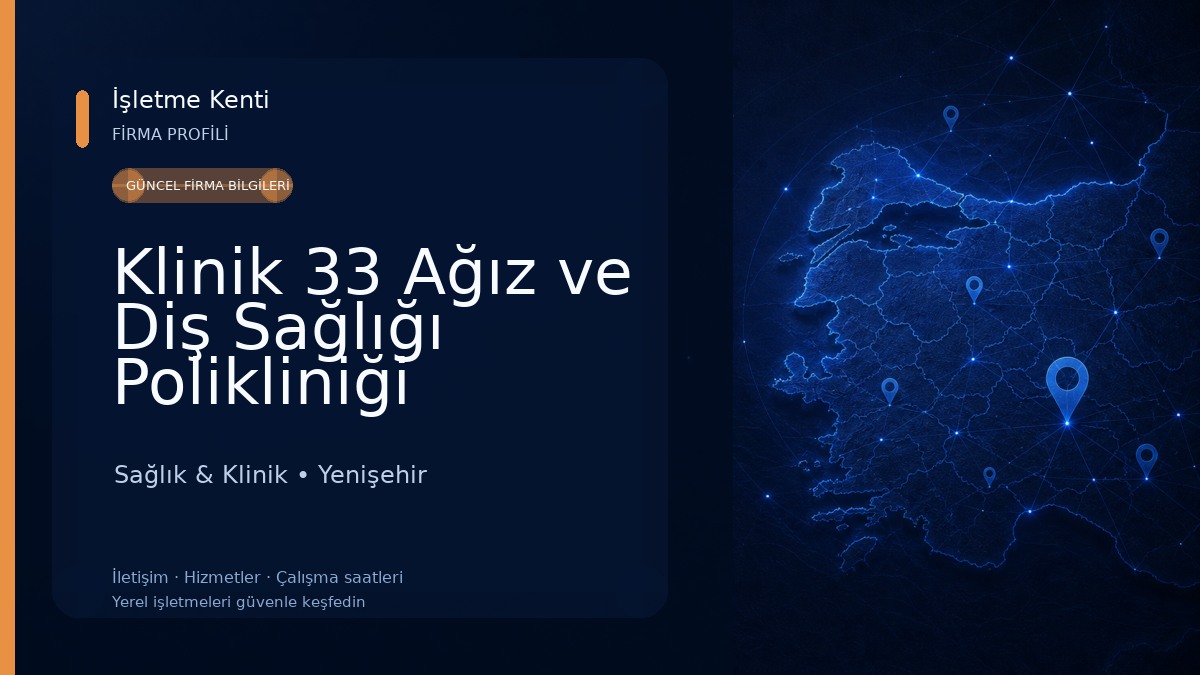 Klinik 33 Ağız ve Diş Sağlığı Polikliniği