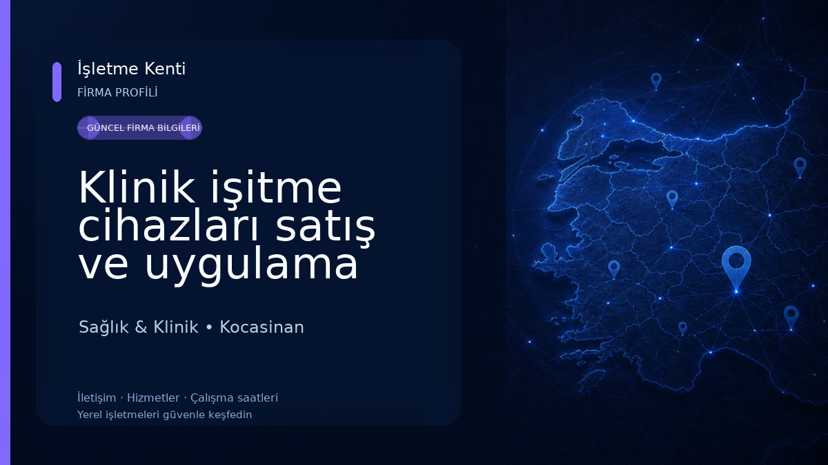 Klinik işitme cihazları satış ve uygulama merkezi Sağlık & Klinik