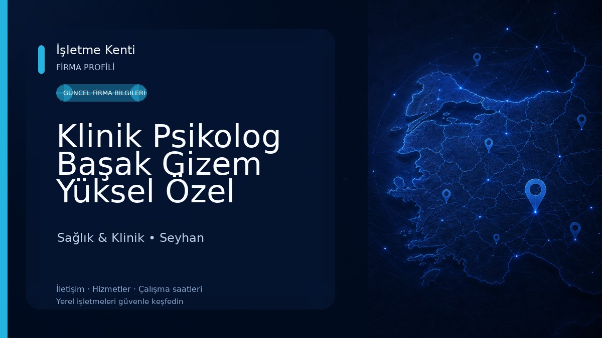 Klinik Psikolog Başak Gizem Yüksel Özel Sağlık Meslek Hizmet Birimi Sağlık & Klinik