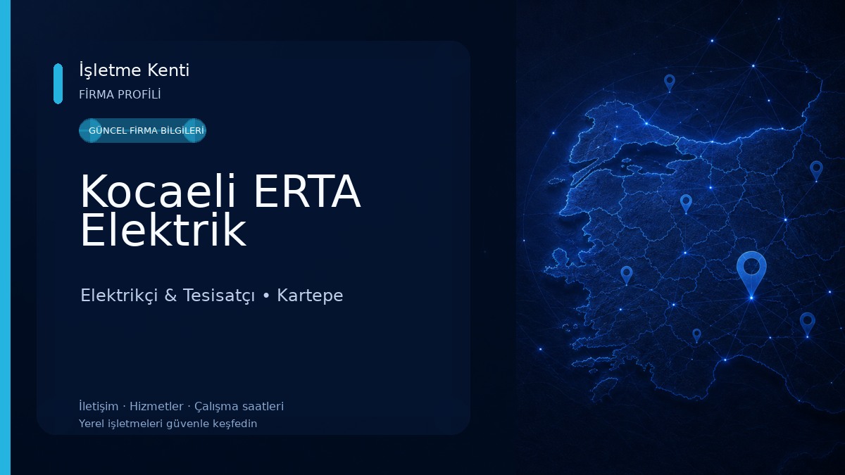 Kocaeli ERTA Elektrik Elektrikçi & Tesisatçı