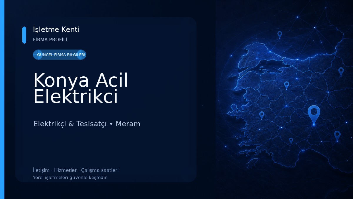 Konya Acil Elektrikci 