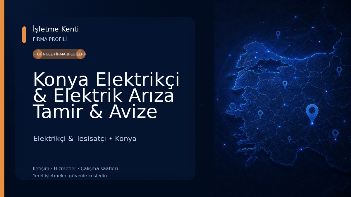 Konya Elektrikçi & Elektrik Arıza Tamir & Avize Montajı - Konya Elektrikci Telefonu