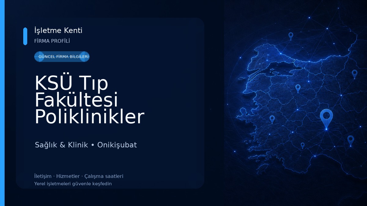 KSÜ Tıp Fakültesi Poliklinikler