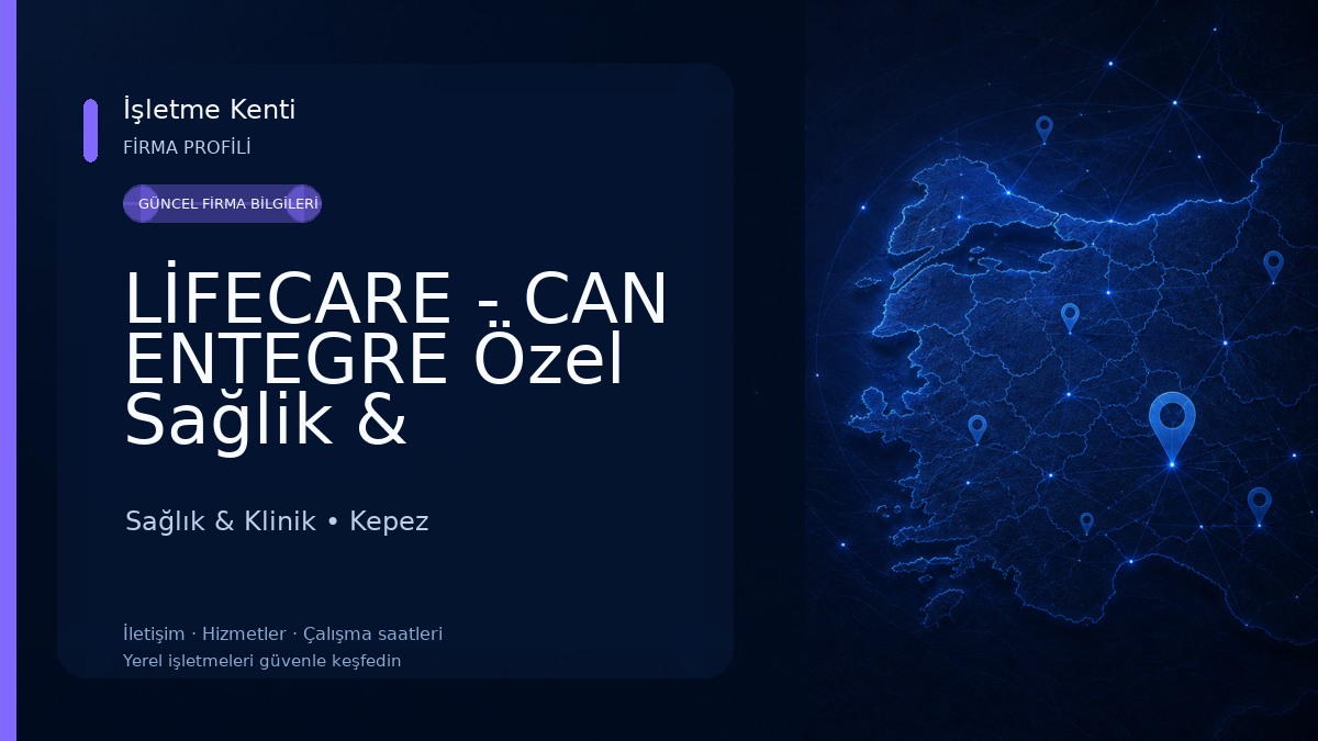 LİFECARE - CAN ENTEGRE Özel Sağlik & Ambulans Hizmetleri(ANTALYA ÖZEL AMBULANS) Sağlık & Klinik
