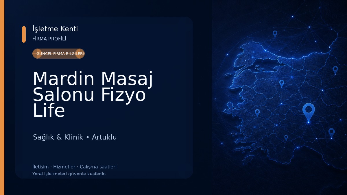 Mardin Masaj Salonu Fizyo Life Sağlık & Klinik