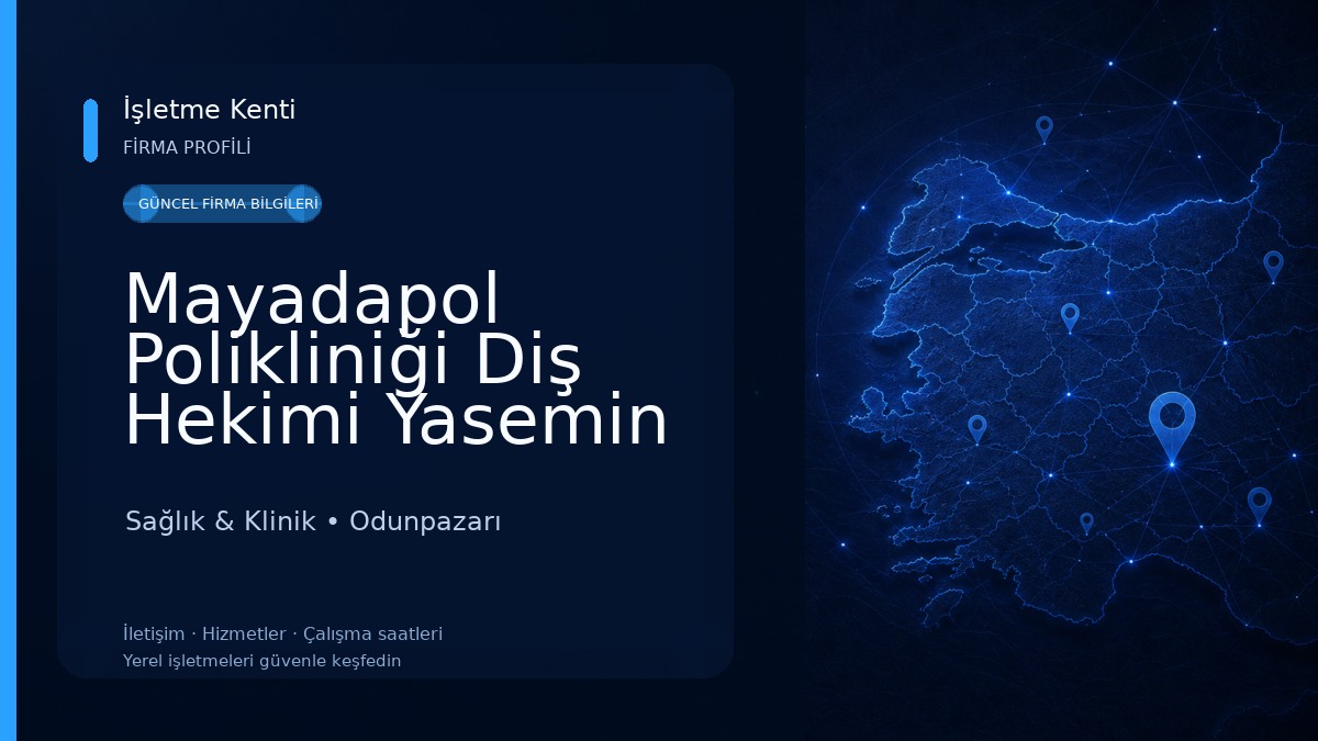 Mayadapol Polikliniği Diş Hekimi Yasemin Ateş (We offer service in English) Sağlık & Klinik