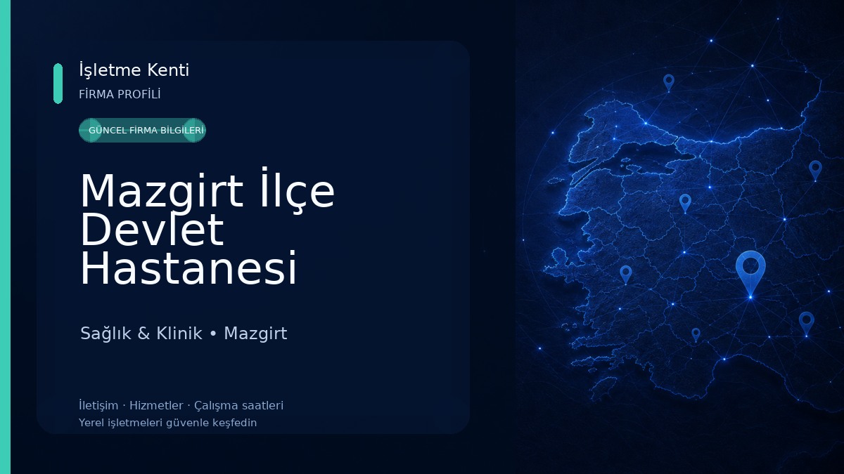 Mazgirt İlçe Devlet Hastanesi Sağlık & Klinik