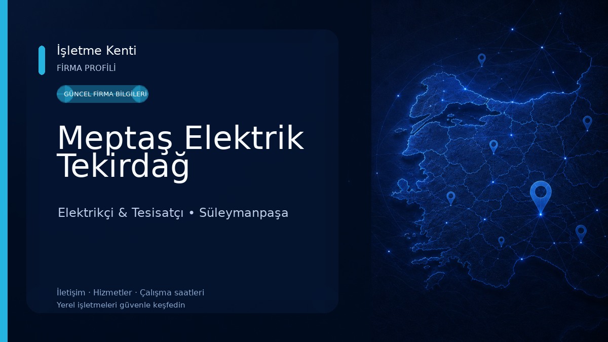 Meptaş Elektrik Tekirdağ Elektrikçi & Tesisatçı