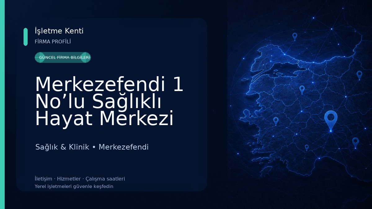 Merkezefendi 1 No’lu Sağlıklı Hayat Merkezi Sağlık & Klinik