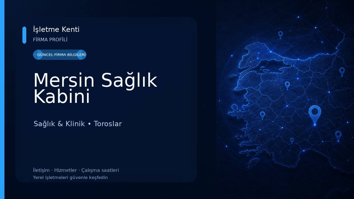 Mersin Sağlık Kabini