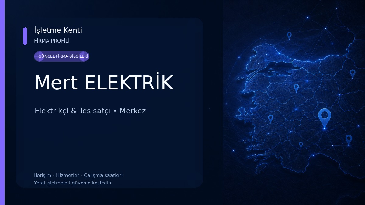 Mert ELEKTRİK Elektrikçi & Tesisatçı