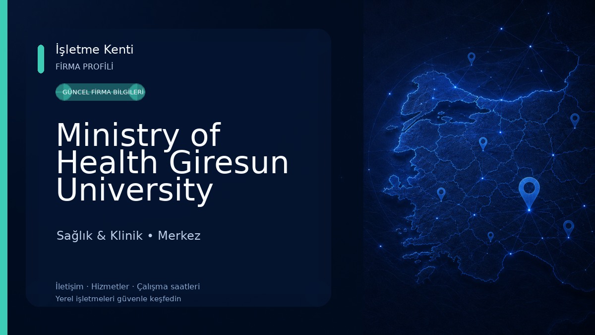 Ministry of Health Giresun University Obstetrics and Pediatric Diseases Training and Research Hospital Sağlık & Klinik