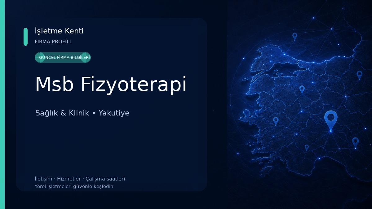 Msb Fizyoterapi Sağlık & Klinik
