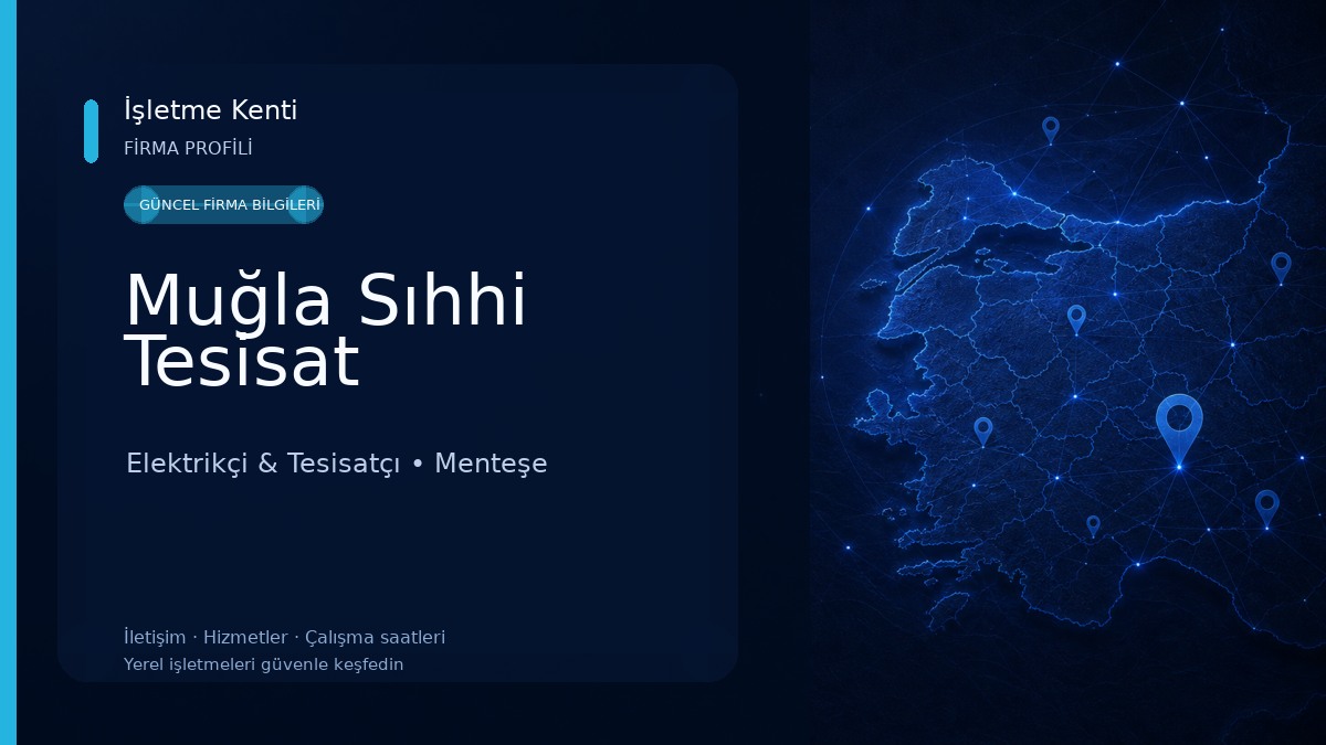 Muğla Sıhhi Tesisat Elektrikçi & Tesisatçı