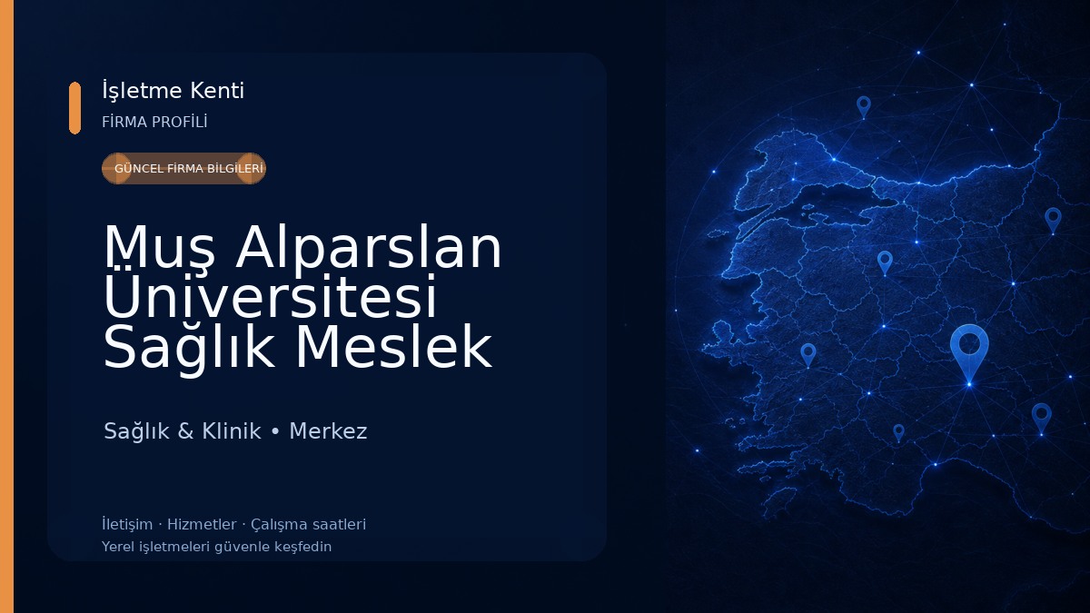Muş Alparslan Üniversitesi Sağlık Meslek Yüksek Okulu Sağlık & Klinik