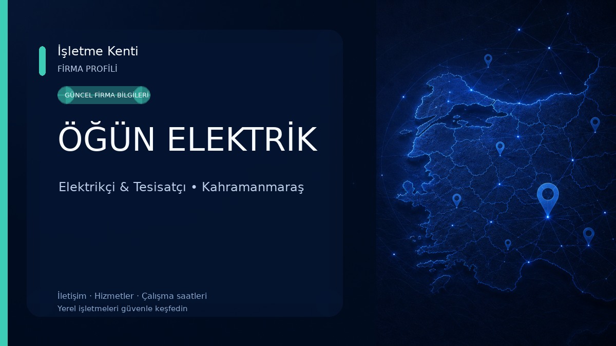 ÖĞÜN ELEKTRİK
