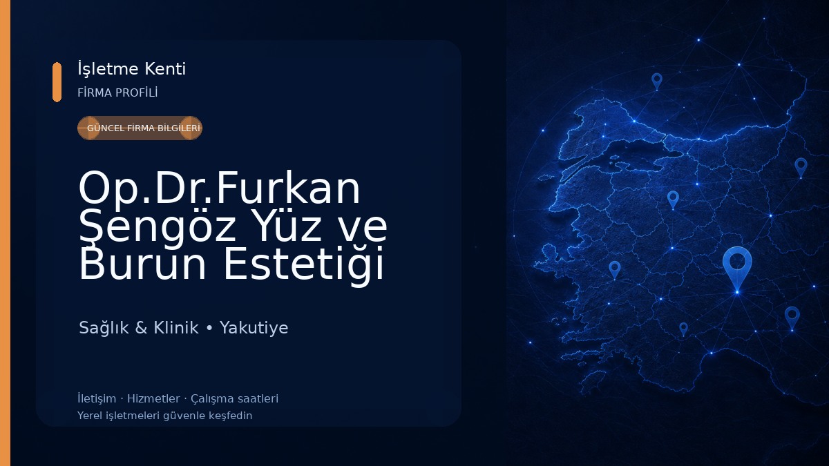 Op.Dr.Furkan Şengöz Yüz ve Burun Estetiği