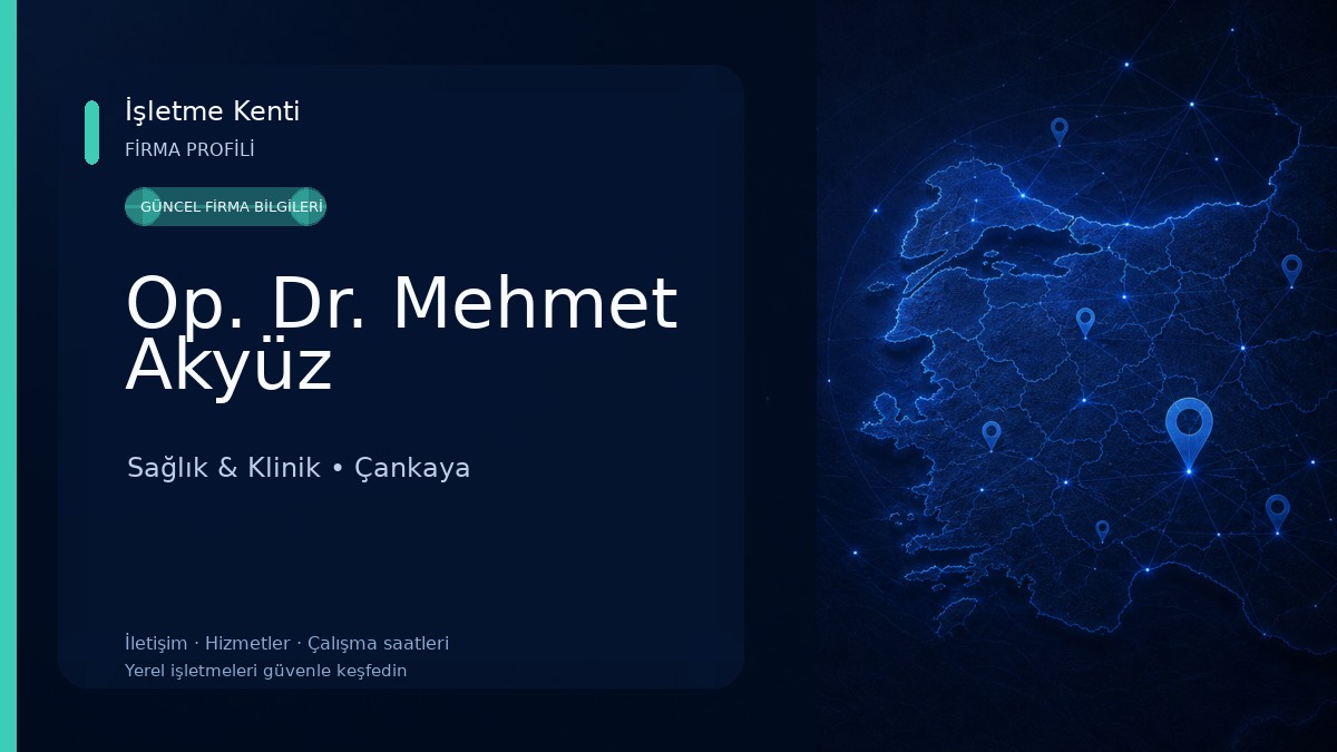 Op. Dr. Mehmet Akyüz Sağlık & Klinik