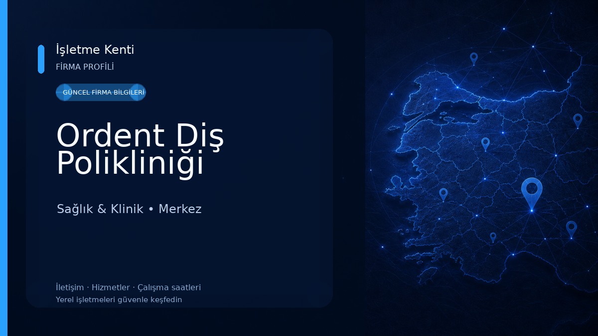Ordent Diş Polikliniği Sağlık & Klinik