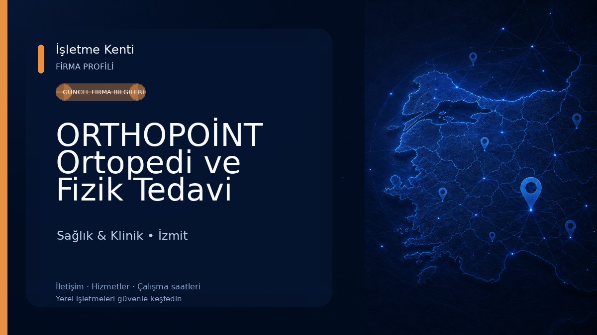 ORTHOPOİNT Ortopedi ve Fizik Tedavi Kliniği