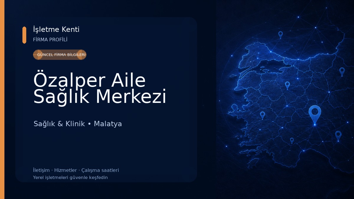 Özalper Aile Sağlık Merkezi Sağlık & Klinik