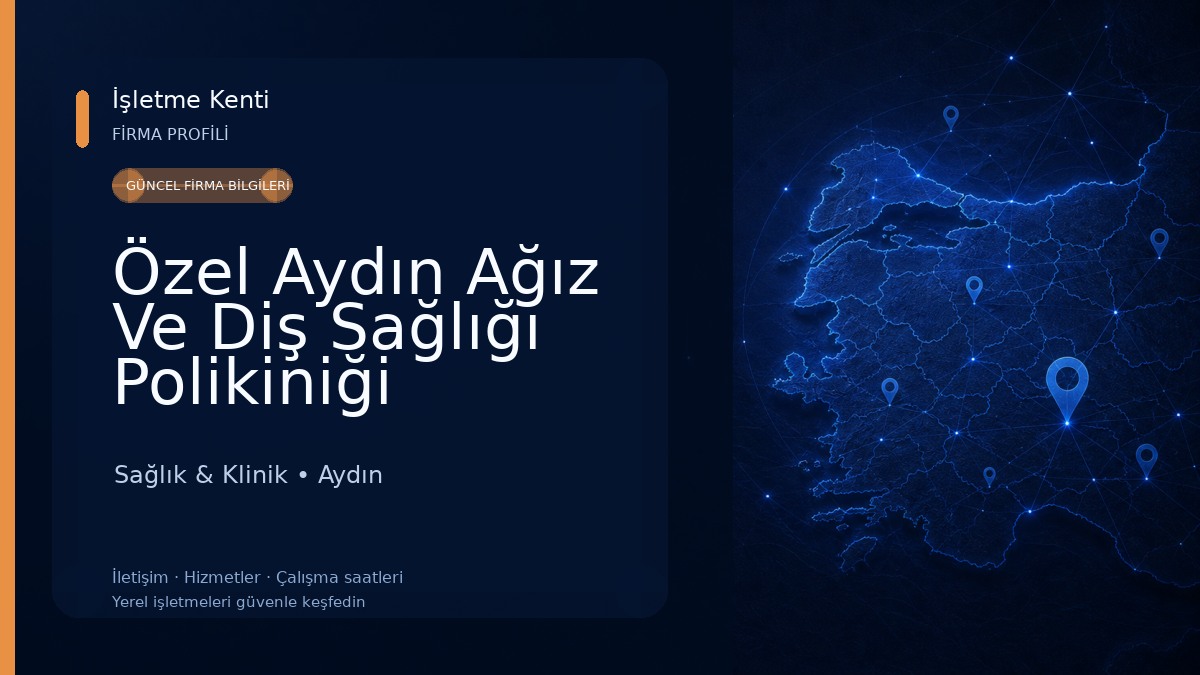 Özel Aydın Ağız Ve Diş Sağlığı Polikiniği Sağlık & Klinik